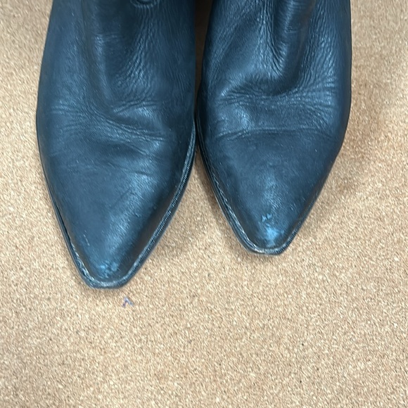 Zodiac western boots with metal accents size 6.5 pointy toe leather sole - Picture 7 of 16